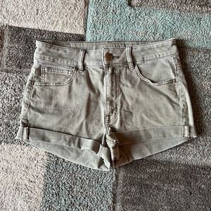 American Eagle Green Jean Shorts